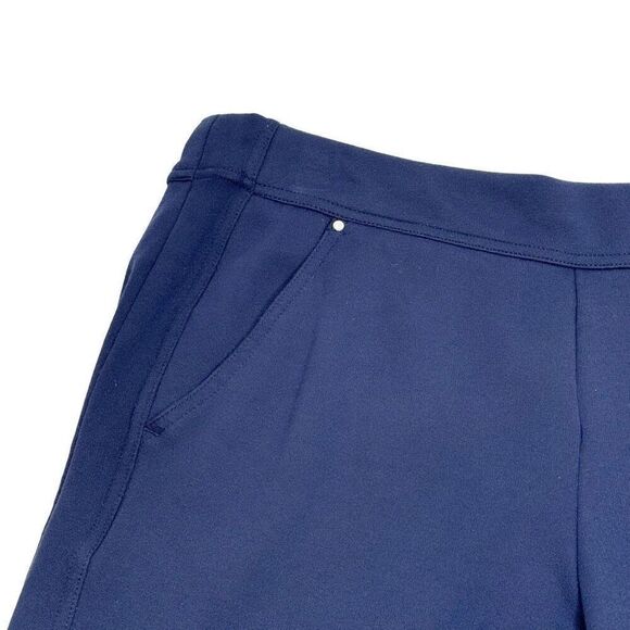 Greg Norman navy blue jersey knit Bermuda golf shorts size M - Picture 3 of 11